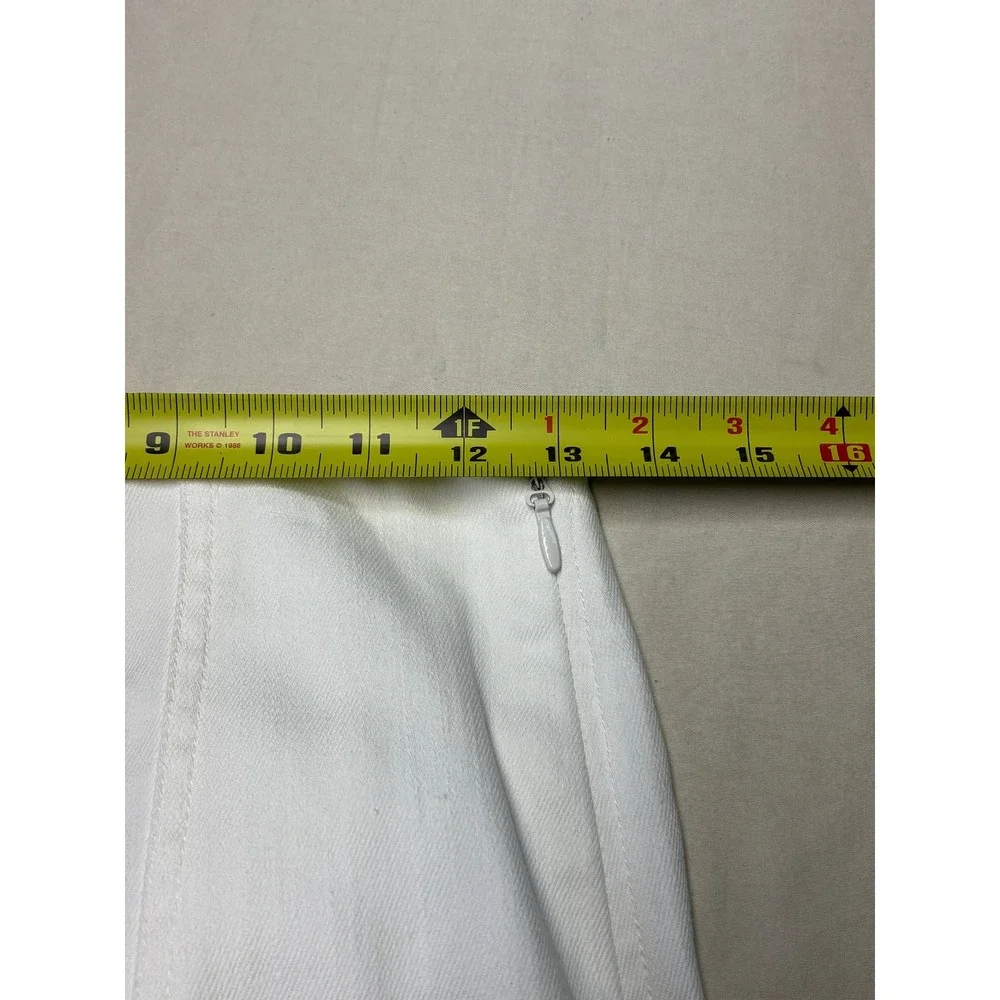 Cinq a Sept Tous Les Jours White High Waisted Flare Slit Hem Womens 2 W26 L26‎